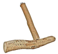 Bonka Bird Toys 3239 Medium Dragon Wood T Perch Bird Toy