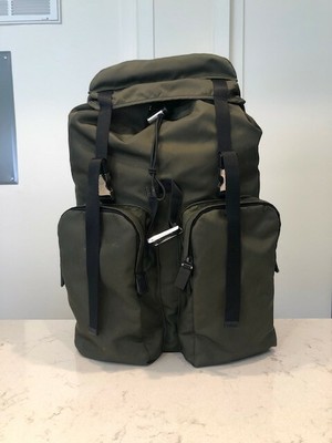 prada nylon backpack large