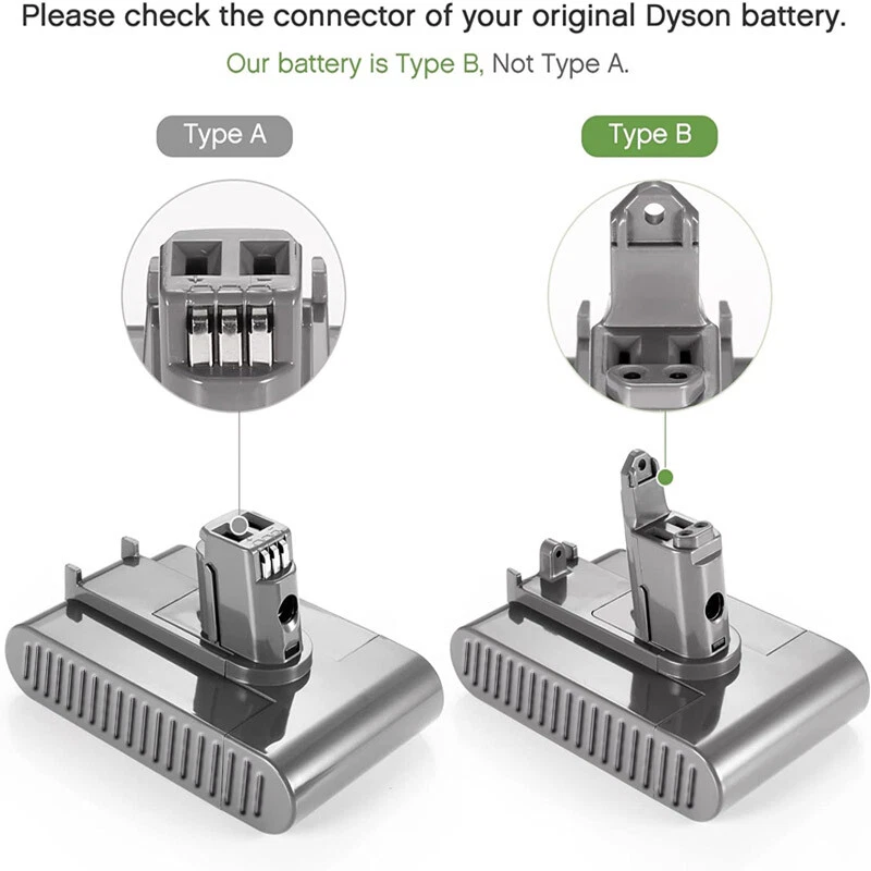 8000mAh Akku Für Dyson DC31 Type A / B DC34 DC35 DC44 DC45 22.2V Neues Upgrade - Bild 2 von 2