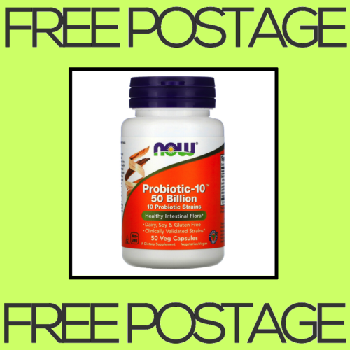 NEW NOW Foods, Probiotic-10, 50 Billion - 50 Veg Capsules FREE SHIPPING - Picture 1 of 2