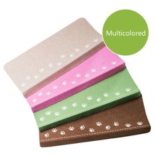4Pcs Stair Tread Carpet Non Slip Mats Luminous Staircase Pad Dog Footprints Soft