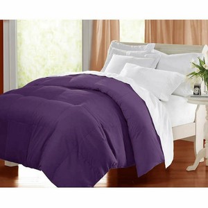 Microfiber Down Alternative Comforter All Season Warmth Purple