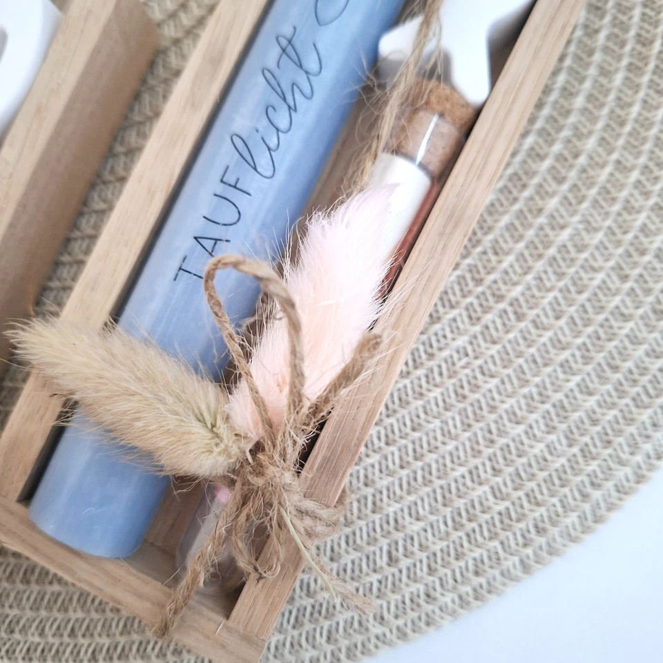 Taufe Geldgeschenk Taufgeschenk mit Fisch Reagenzglas Geschenkset Mädchen Jungen - Bild 4 von 4