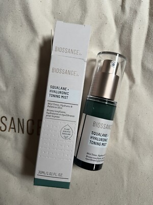 Biossance Squalane Hyaluronic Toning Mist 30 ml 1 fl oz Travel Size NIB ...