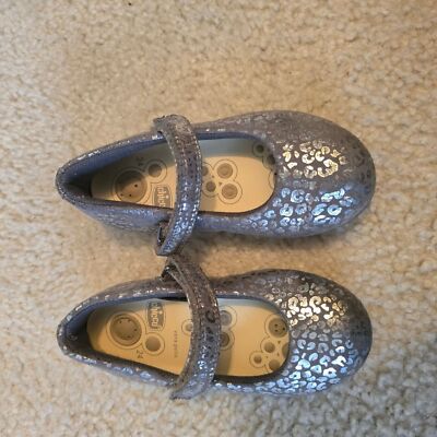 Chicco Silver Kids Shoes toddler baby size 8
