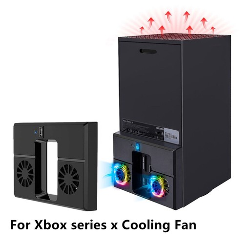 5V/2A USB Vertical Dual Silent Fan External Cooler For Xbox Series X Console D - Picture 6 of 15