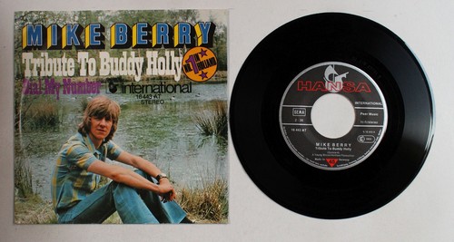 Mike Berry Tribute To Buddy Holly GER 7inch Vinyl Single 1976