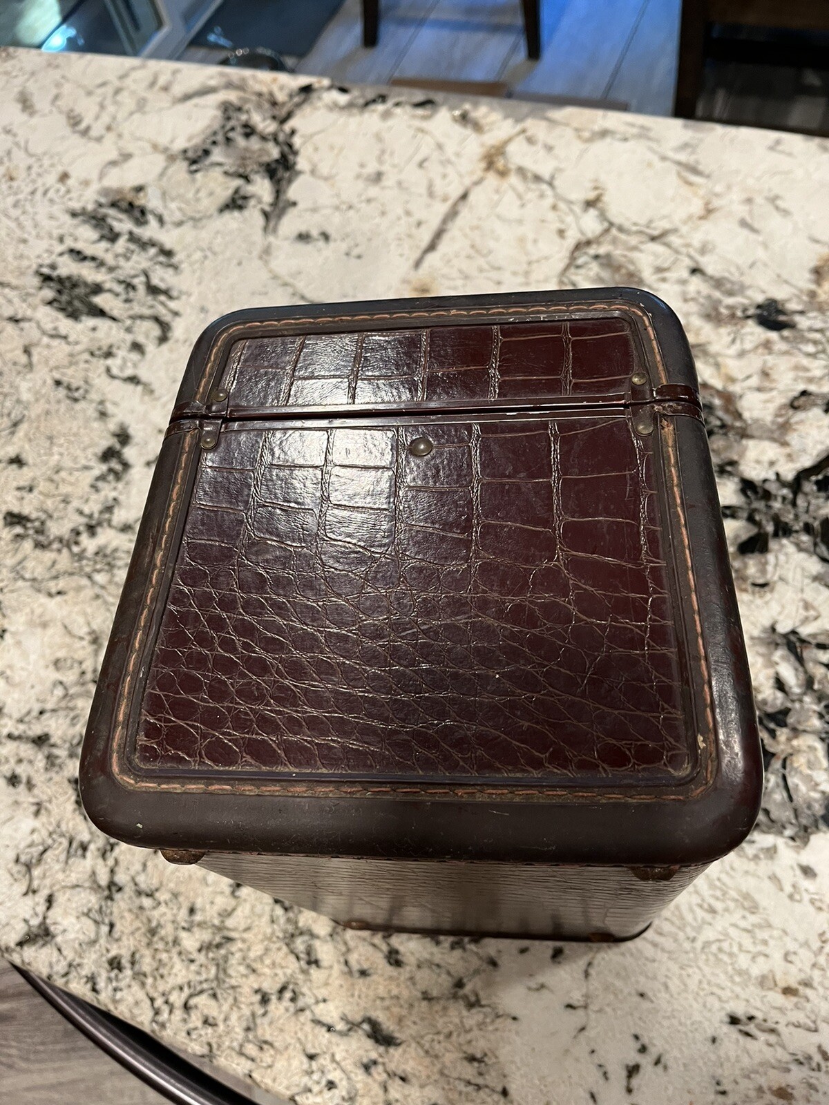 Very Nice Samsonite Train Case Vintage Luggage Alligator Print 4112 eBay