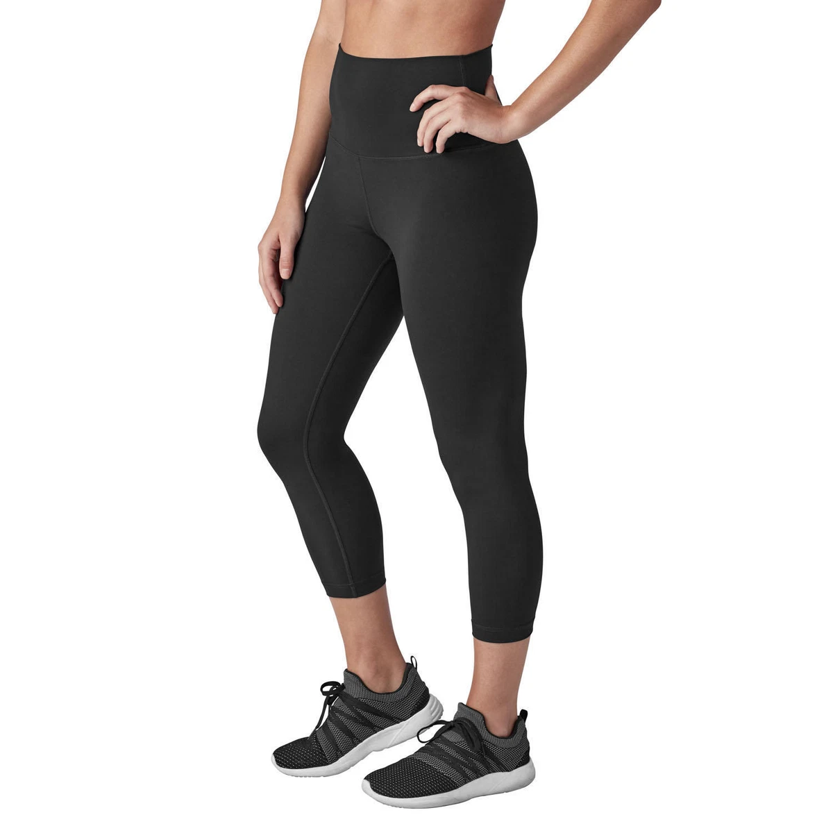 Active Life Yoga Leggings Hi-Rise Capri Cropped Pant Heather