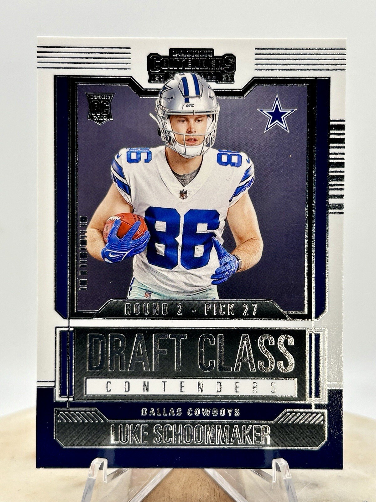 2023 Panini Contenders Luke Schoonmaker RC DRAFT CLASS #16 Dallas Cowboys