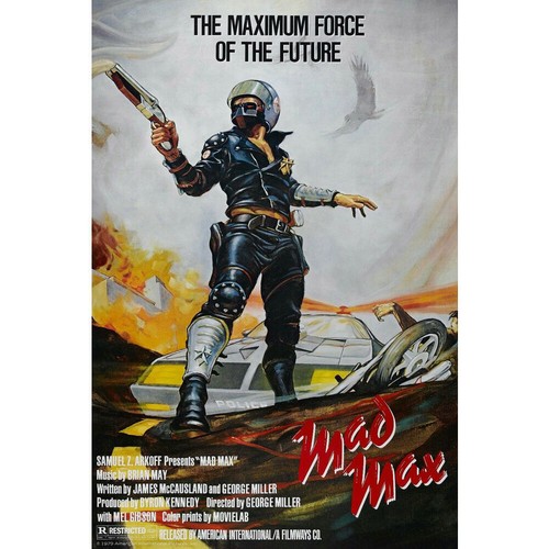 Mad Max 1979 Mel Gibson Poster Art Canvas HD Printed Home Wall Deocr