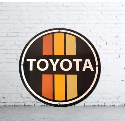 Toyota Porcelain Enamel Heavy Metal Sign 42 Inches Double Side(See Discription) - Image 2 of 2