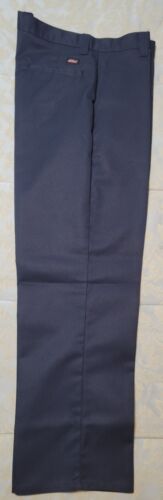 Dickies Navy Core Work Pants Men 34x30 Resists Wrinkles Regular Fit Straight Leg - Picture 4 of 12