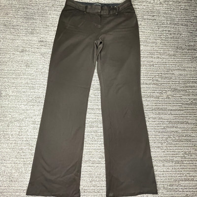Express Size 2R Women Dress Pants High Rise Editor Casual Brown