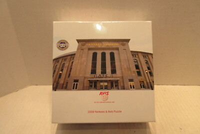 2009 Yankee Stadium Inaugural Season Gate 4 & Avis Two Sided Puzzle Sealed
