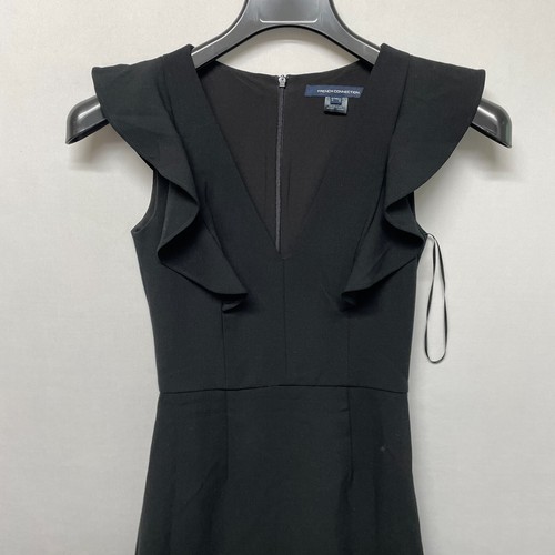 French Connection Women Mini Dress Size US 0 UK 4 Black B346 -28 - Picture 7 of 13