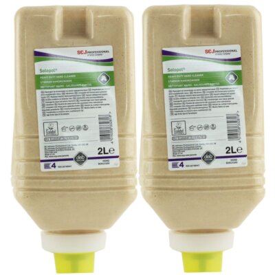 SC Johnson Stoko Solopol natural 2 x 2000 ml Handreiniger 33282 unparfümiert Set