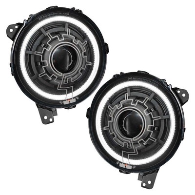 Oracle Lighting 18-22 Jeep Wrangler JL Oculus Bi-LED Projector Headlights SEE