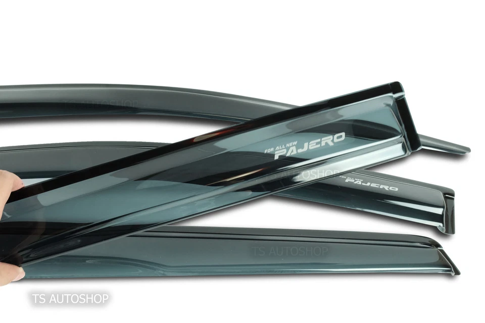 4DR WIND SHIELD AIR GUARD RAIN WEATHER FIT MITSUBISHI PAJERO MONTERO SPORT 2016 Foto 2 de 4