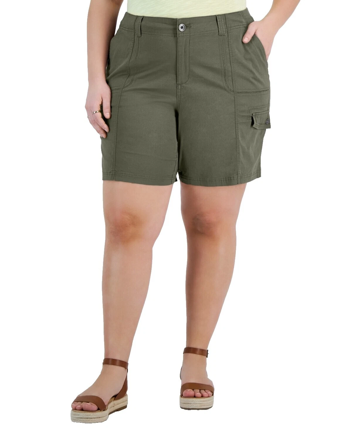 Shorts Style&co. Cargo de Algodão para mulheres