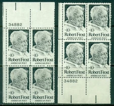 SCOTT # 1526 PLATE BLOCK, MINT, OG, NH, 2 BLOCKS, GREAT PRICE!
