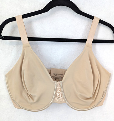 Vanity Fair 40DDD 76080 unpadded underwire nude minimizer bra