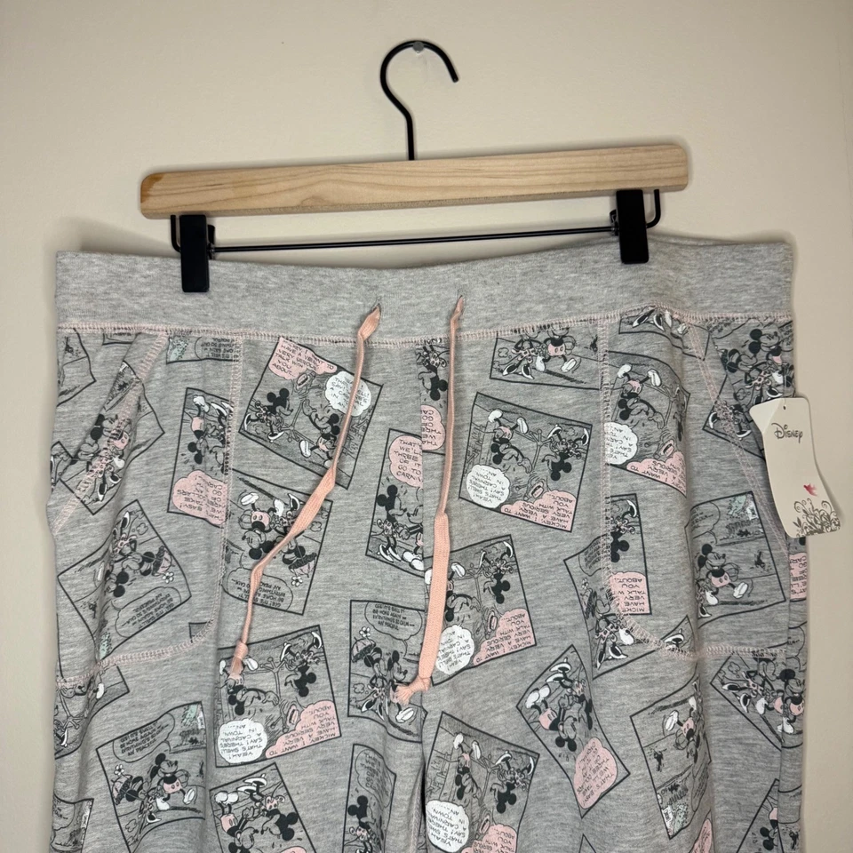 Women's Disney Mickey Minnie Mouse Set of 2 Pajama Set Drawstring Comfy SZ XL - Image 4 of 4