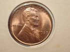 1937 Lincoln Cent...GEM BU..RED....RED...RED !!! WOW !!!