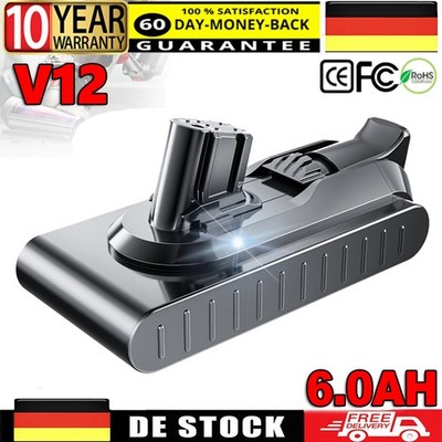 V12 Akku Für Dyson 965470-01 6.0AH 5.0AH Detect Slim Absolute Li-Ion Batterie DE