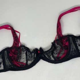Agent Provocateur Maddy Black Fuchsia Bra 32D New