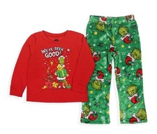 New Dr. Seuss The Grinch and Max We  ve Been Good Toddler Pajamas Size 2T NWT