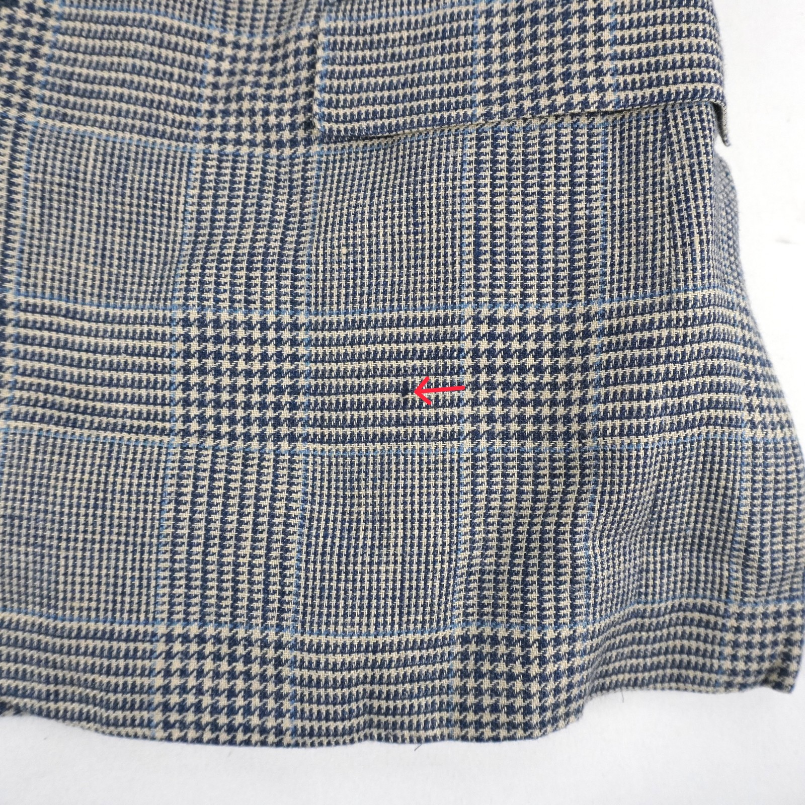 Ralph Lauren Purple Label Kent Glen Plaid Linen Sport Coat Navy - Men's 42R image 7