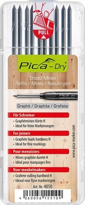1x Pica DRY Ersatzminen 4050 Graphit Härte H Schreiner