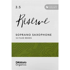 D'Addario Woodwinds Reserve, Soprano Saxophone Reeds - Box of 10 3.5