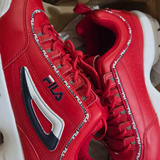 FILA Mens Low Top Lace-Up Athletic Sneakers R...