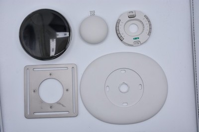 Google Nest Learning Thermostat 4th Gen w/ Sensor Silver Smart Thermostat