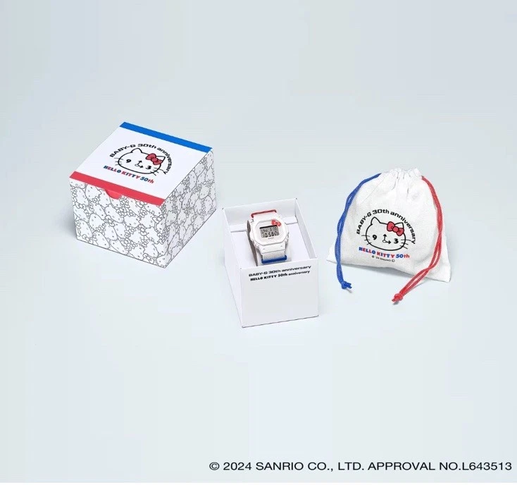 Hello Kitty Casio BABY-G Shock Watch 50th Anniversary BNWT - Image 2 of 4