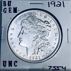 1921 BU GEM MORGAN SILVER DOLLAR UNC MS+++ U.S. MINT RARE COIN 7554