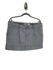 Vintage Y2K Route 66 Women's Size 13/14 Blue Denim A Line Mini Skirt Cotton