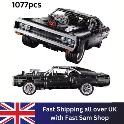 *NEW* MOC 42111 Dom's Dodge Charger Building Blocks Technic 1077pcs No Box