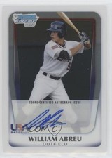 2011 Bowman Draft Chrome USA 16U National Team Willie Abreu William Auto 11kh