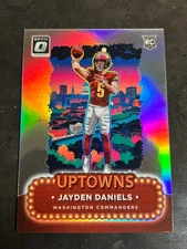 Jayden Daniels 2024 Panini Donruss Optic Football Uptowns #2 RC