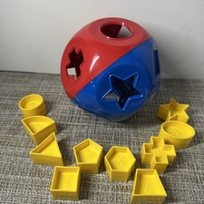Vintage Tupperware Shape-O-Ball Classic Tupper Toys Shape Sorter Complete