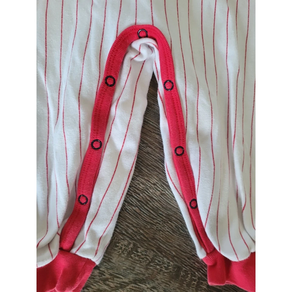 Traje de béisbol a rayas de 24 meses bebé de los Cardenales de San Luis #3 Foto 4 de 4