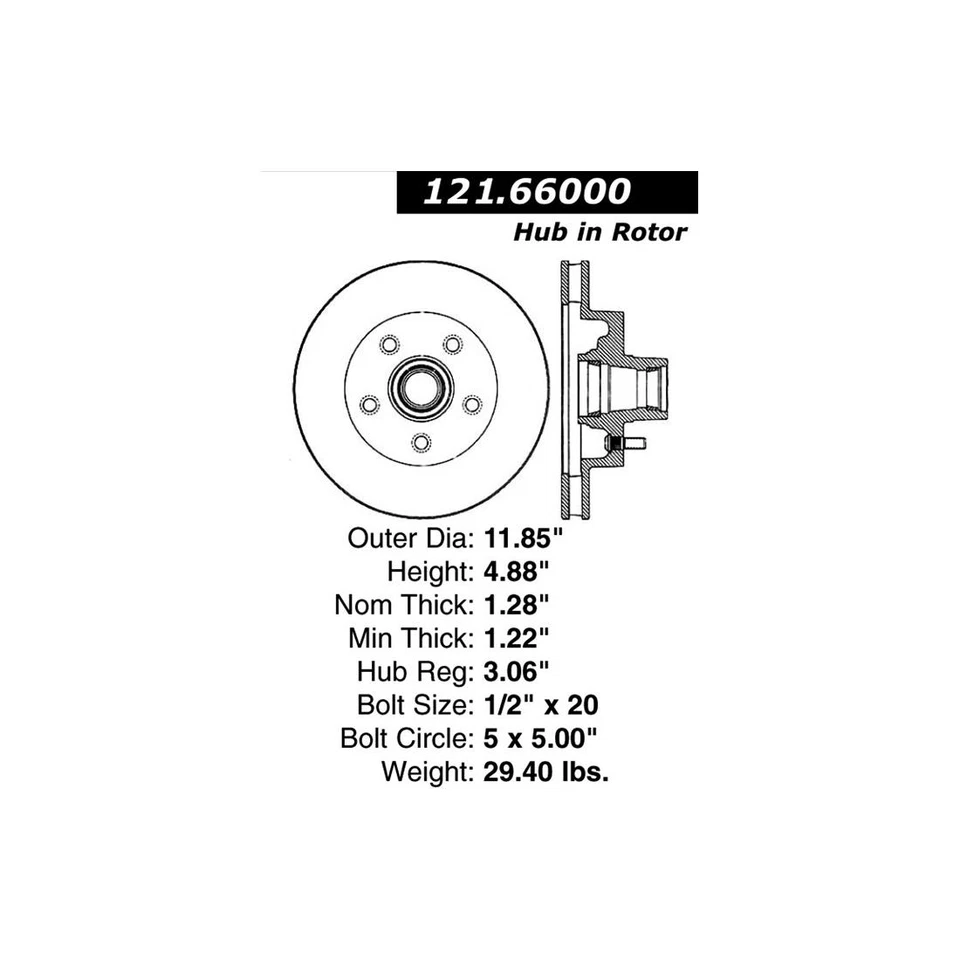 Kit de pastillas de freno y rotores delanteros nuevos OE para Checker Marathon 1971-1982 Foto 4 de 4