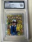 1998 Topps Pokemon Merlin Stickers Ash Pikachu, CGC 10 Gem Special Glitter #29