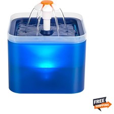 Pet Fountain with LED Light  3 Flow Modes - Perfect for Small Dogs and Cats