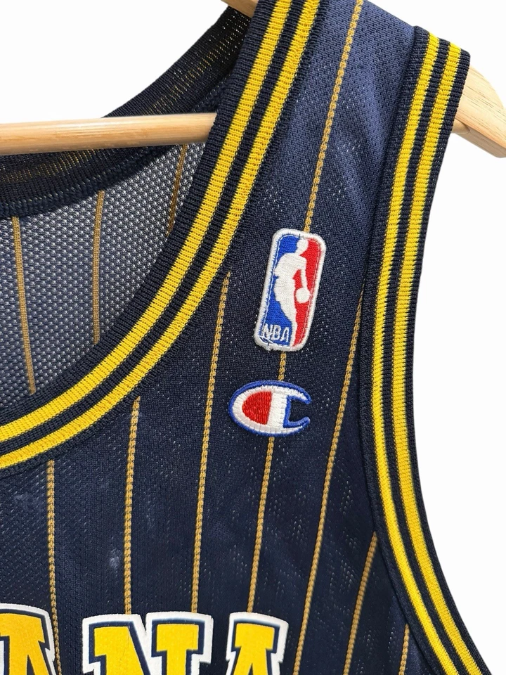Camiseta de Campeón Auténtica NBA Indiana Pacers De Colección - 44/Grande • Al Harrington Foto 3 de 4