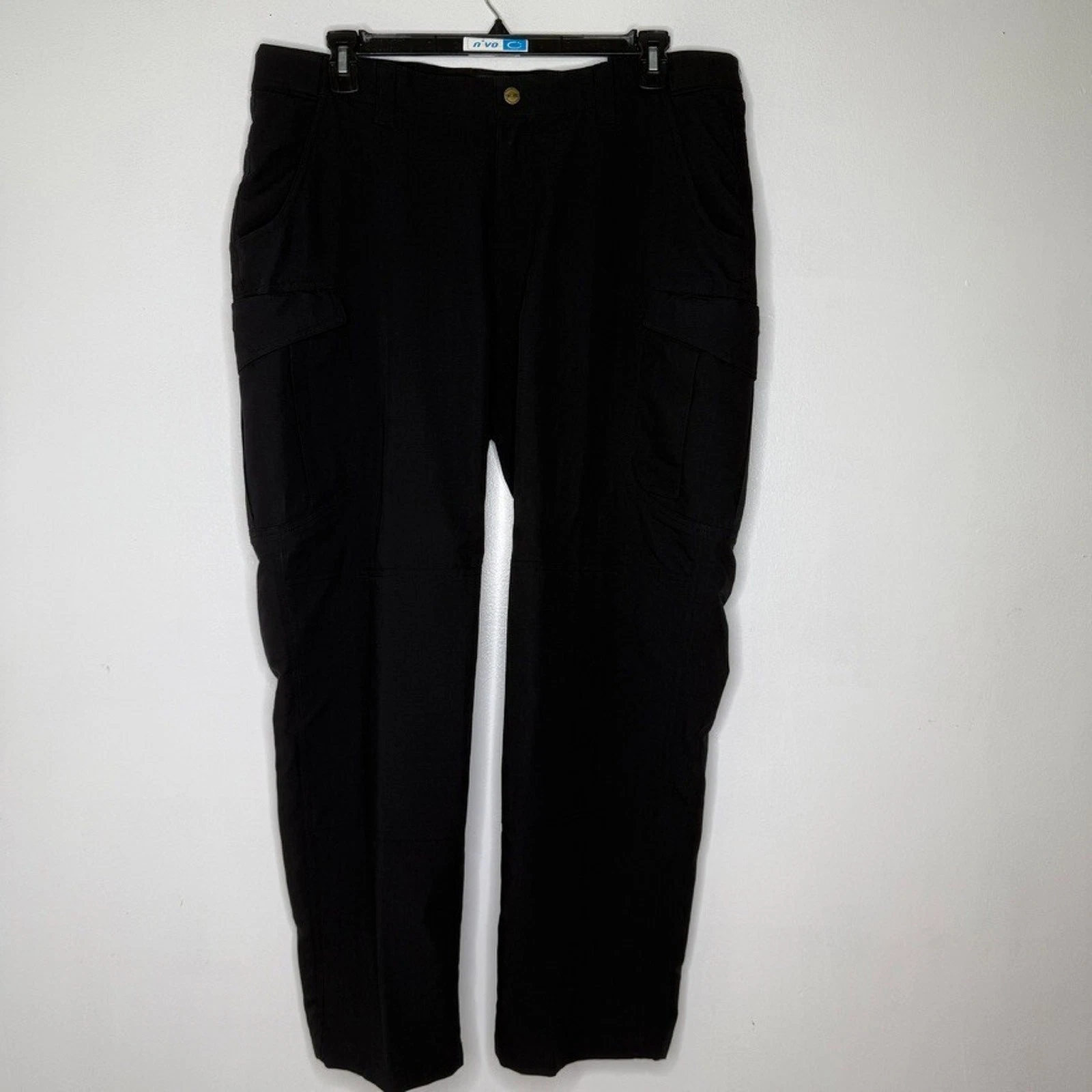 Tru‑Spic Black Cargo Pants 40 x 30 Utility Outdoor Workwear Casual Men's