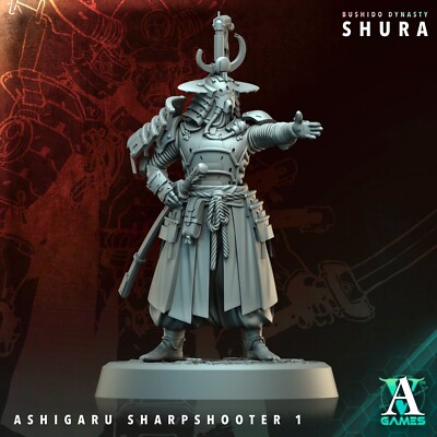 Ashigaru Sharpshooter by Archvillain Games | D&D | DnD | Print on Demand